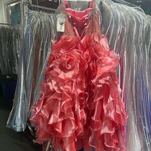 Tiffany Designs Pink Sequin Dress